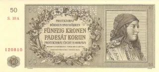 Czech Republic 50 Korun, 1944 image